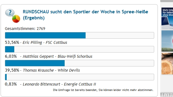 : Aktuelles zum Cottbuser Fechtsport :: FSC-Fechter ist Sportler der Woche :